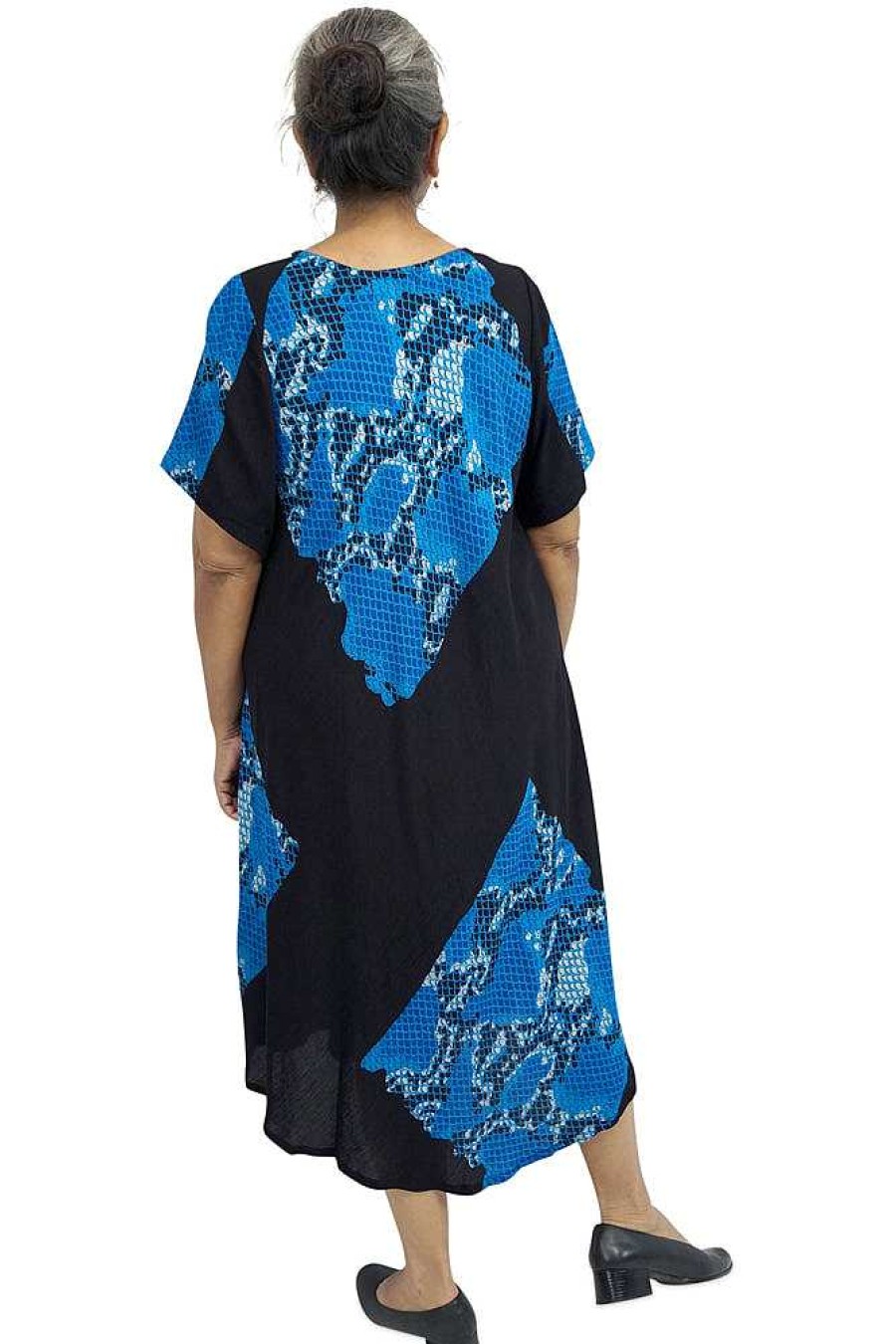 Ladies Sundrenched Mid Length Dresses | Newport Dress "Venom" Royal