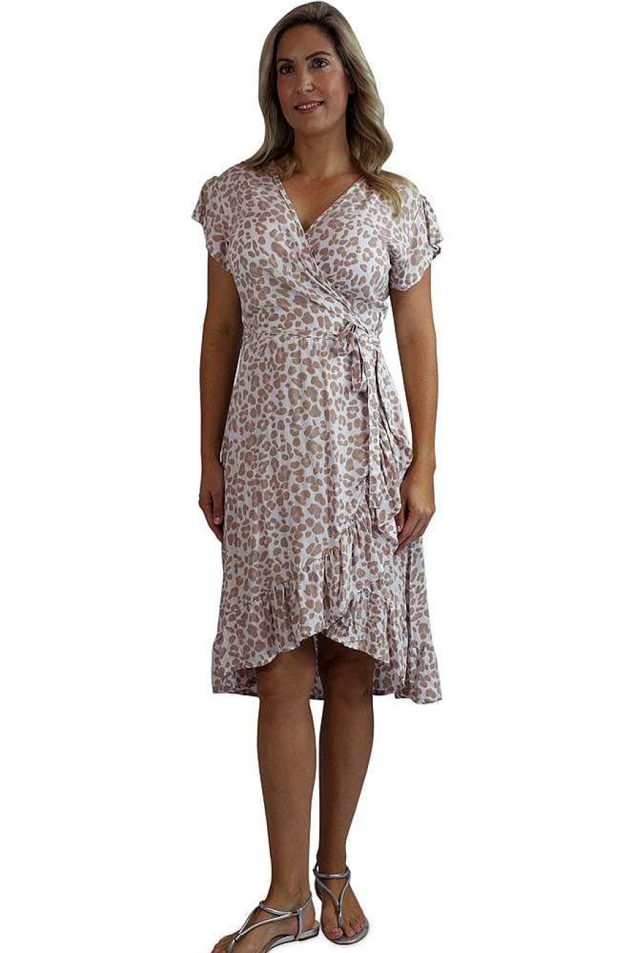 Ladies Sundrenched Mid Length Dresses | Cupid Dress "Safari"