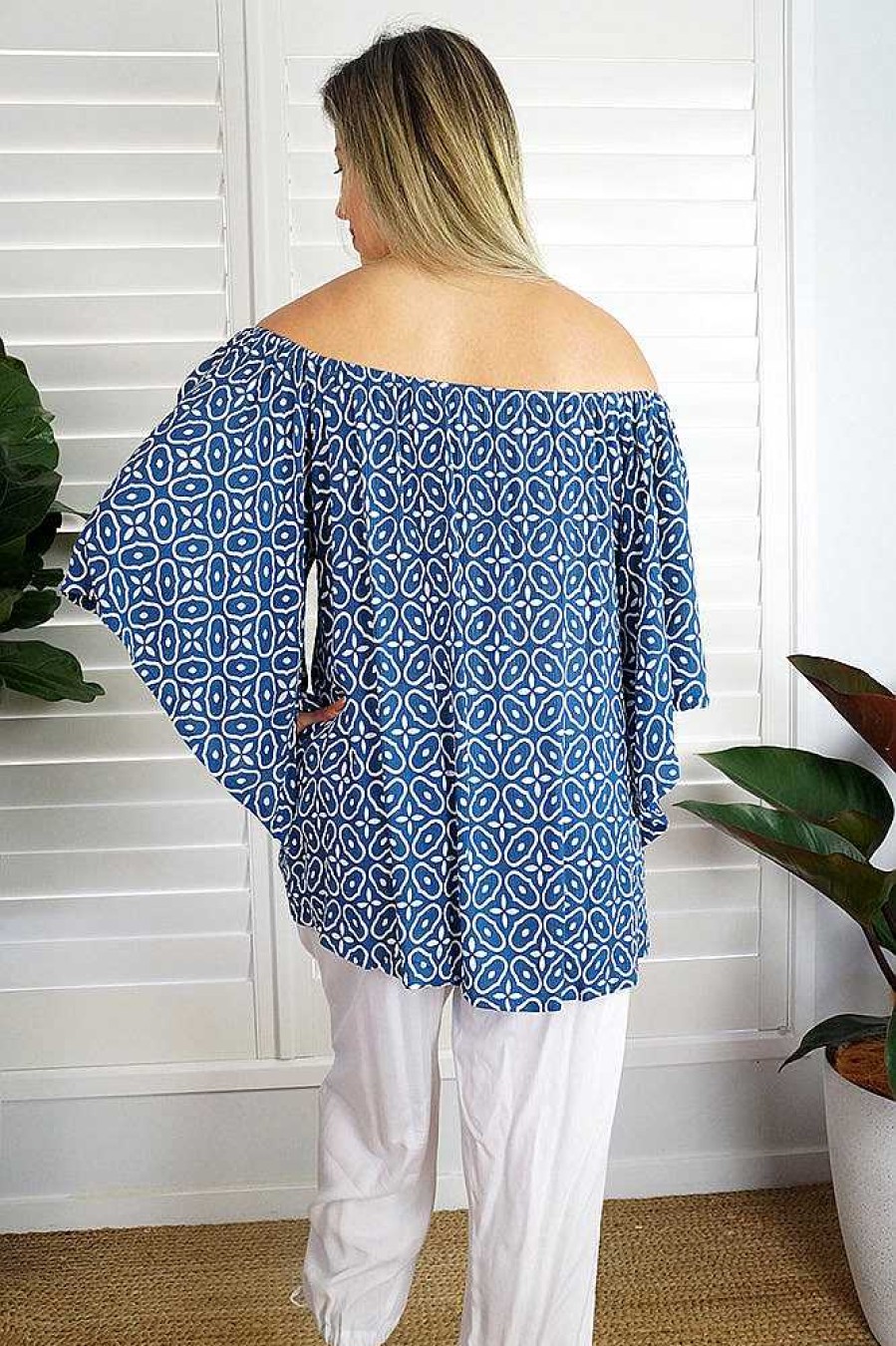 Plus Size Sundrenched | Libra Top "Links" Navy