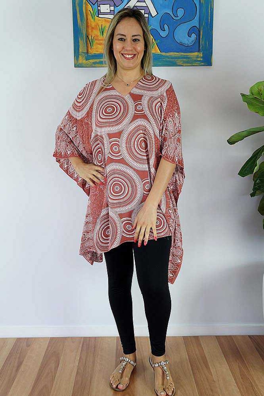 Plus Size Sundrenched | Short Tunic "Mantra"