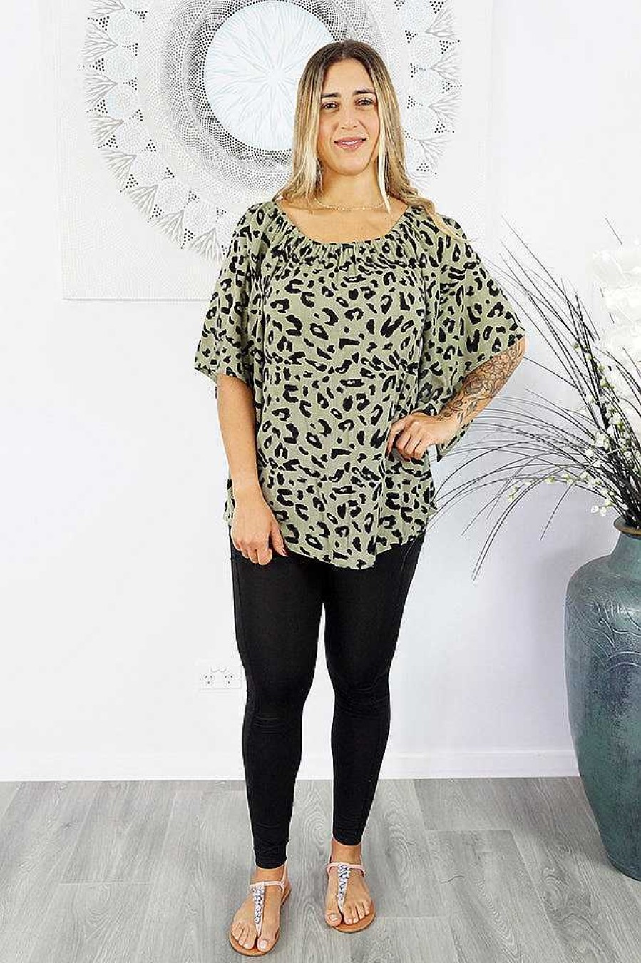 Plus Size Sundrenched | Libra Top "Walnut"