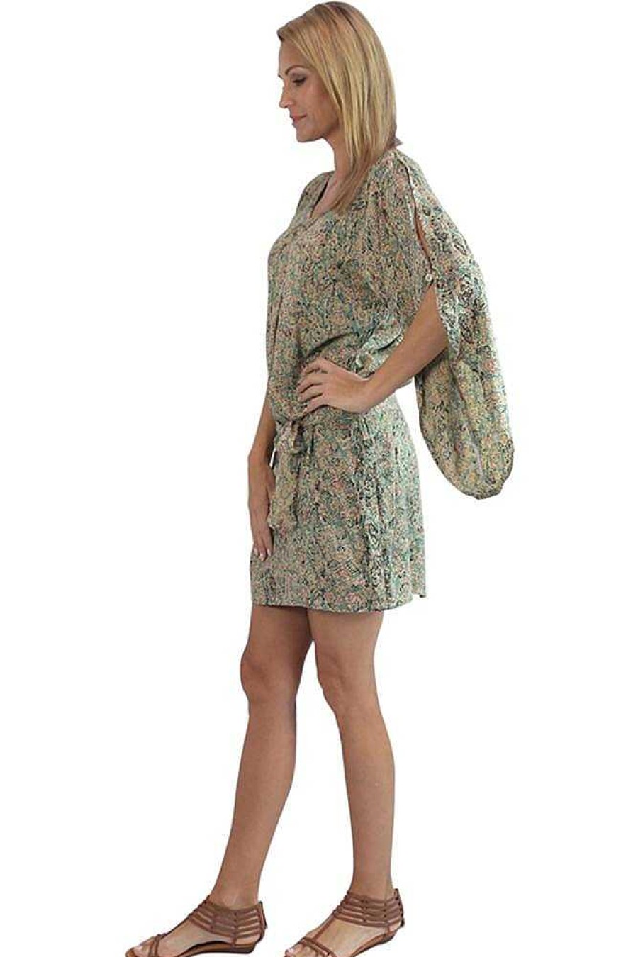 Ladies Sundrenched Short Dresses | Daydream Dress Cobra Taupe