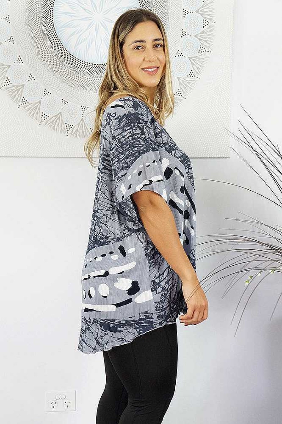 Plus Size Sundrenched | Newport Top "Dot"