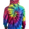 Mens Sundrenched | Hooded Tie Dye Jacket " " Dark Knight