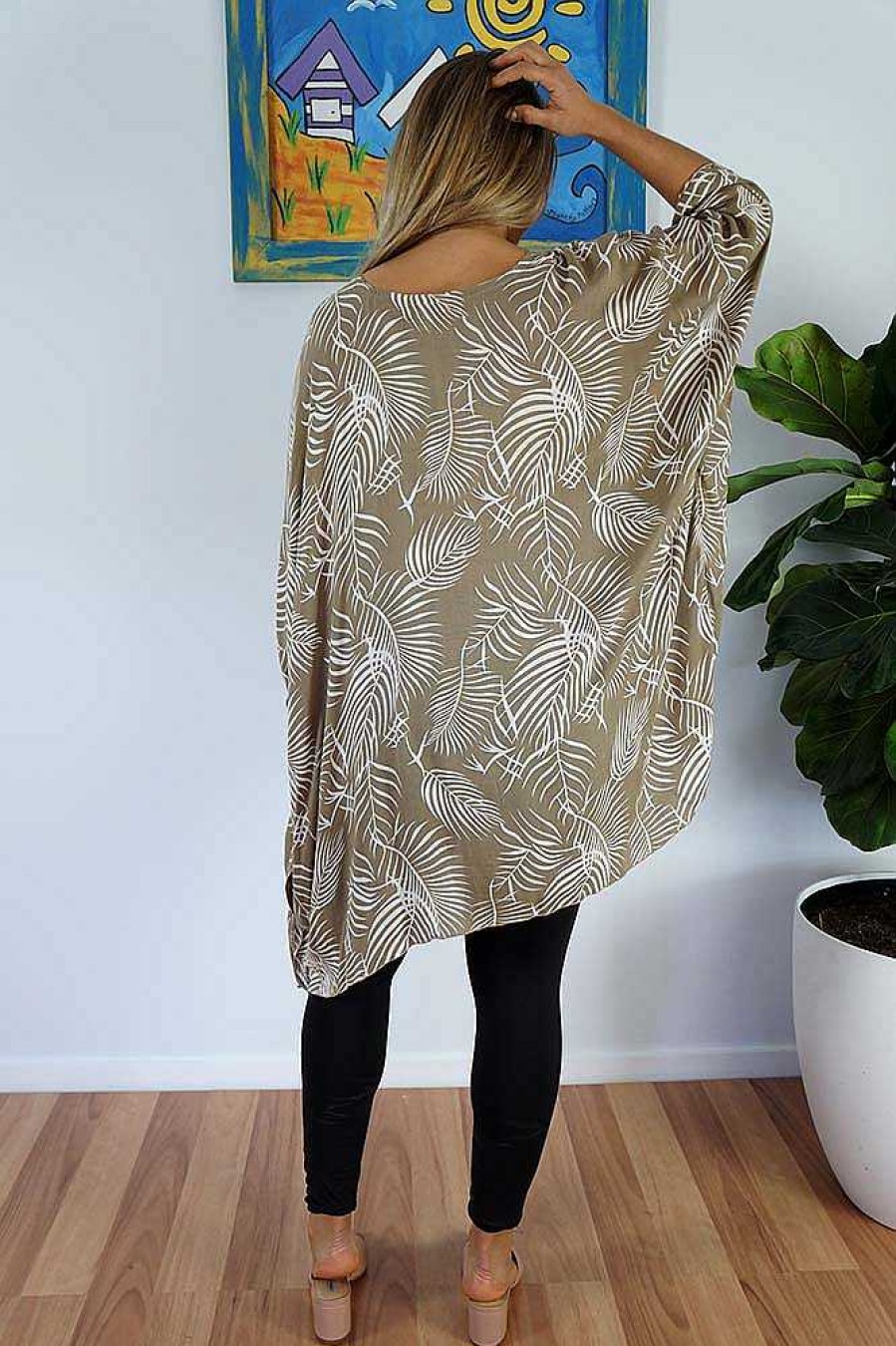 Plus Size Sundrenched | Short Tunic "Palm Cove"