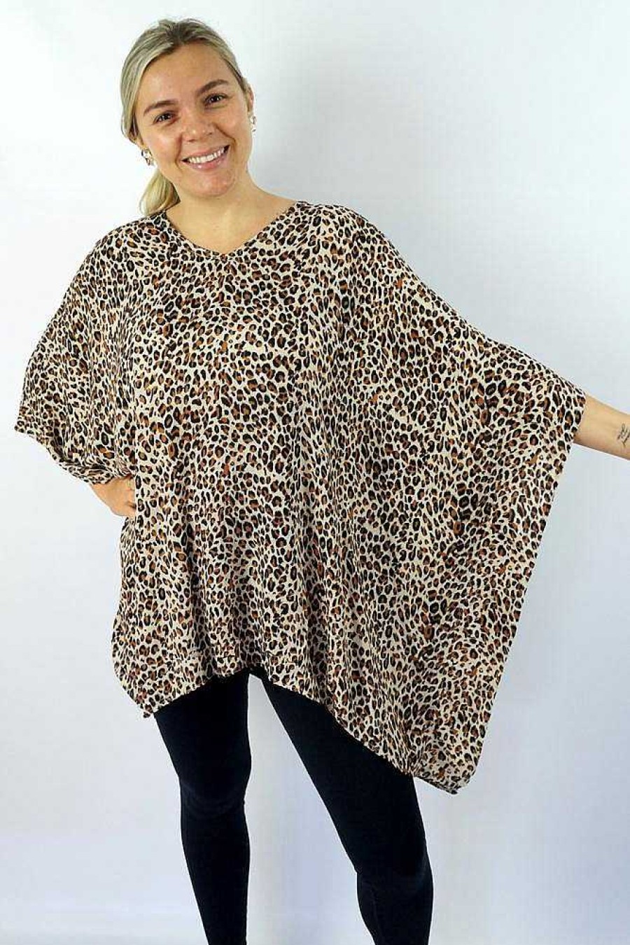 Plus Size Sundrenched | Short Tunic Cougar