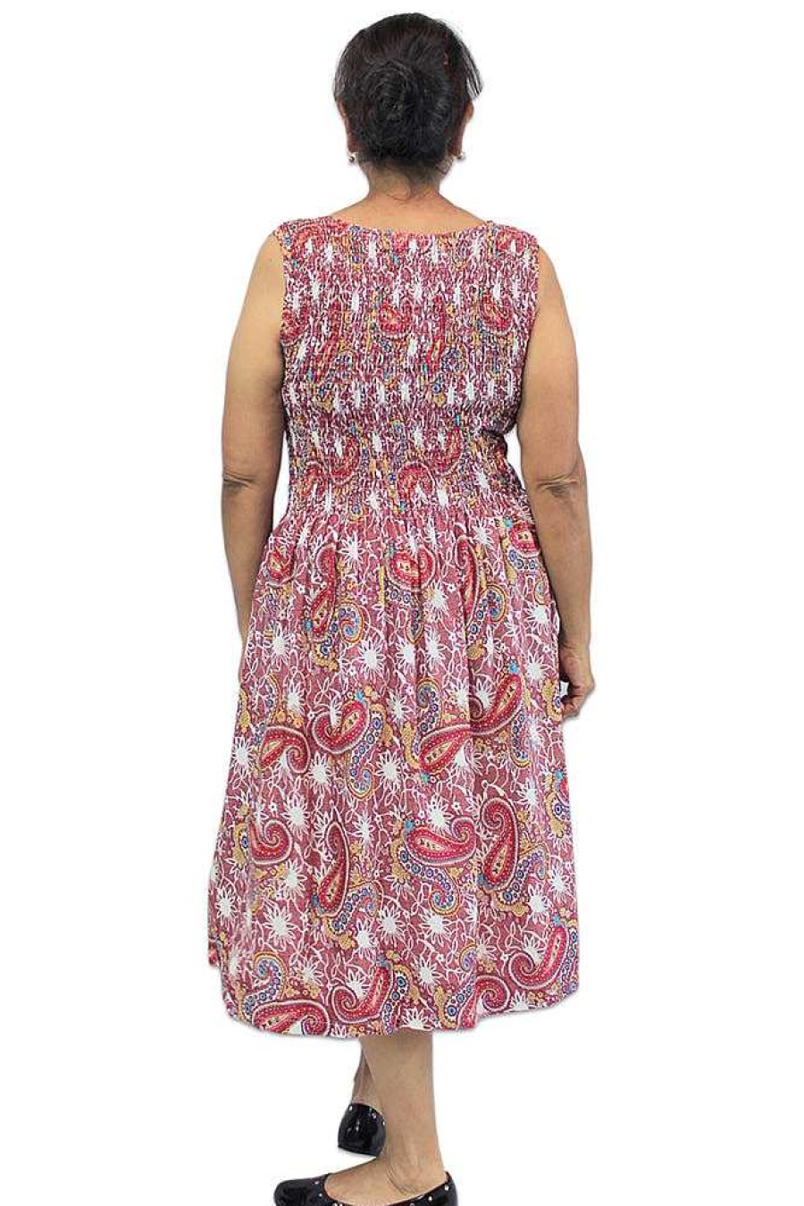 Ladies Sundrenched | Singlet Smock Dress "Carnival" Print