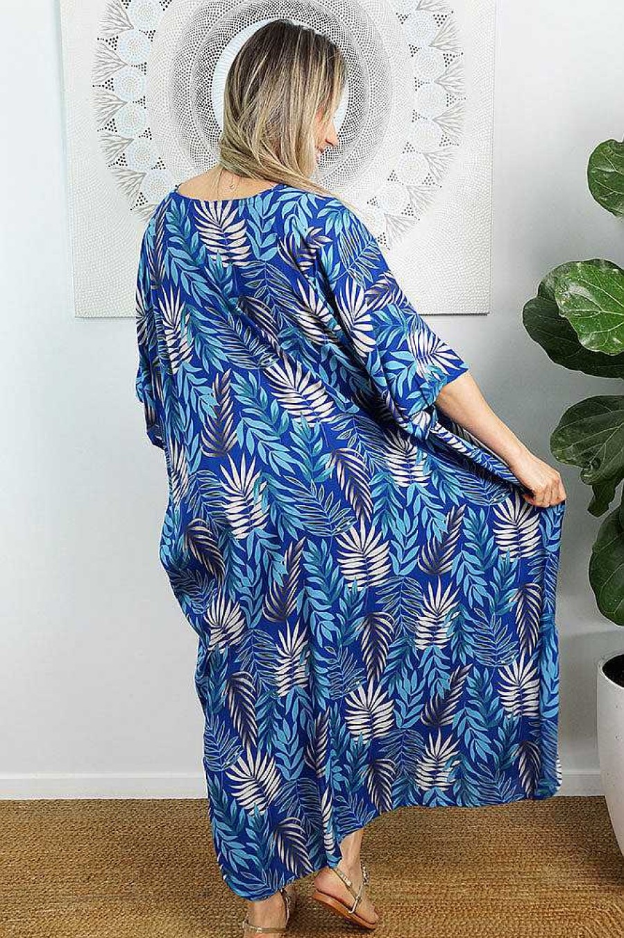 Plus Size Sundrenched Premium Kaftans | Premium Long Kaftan "Kavieng"