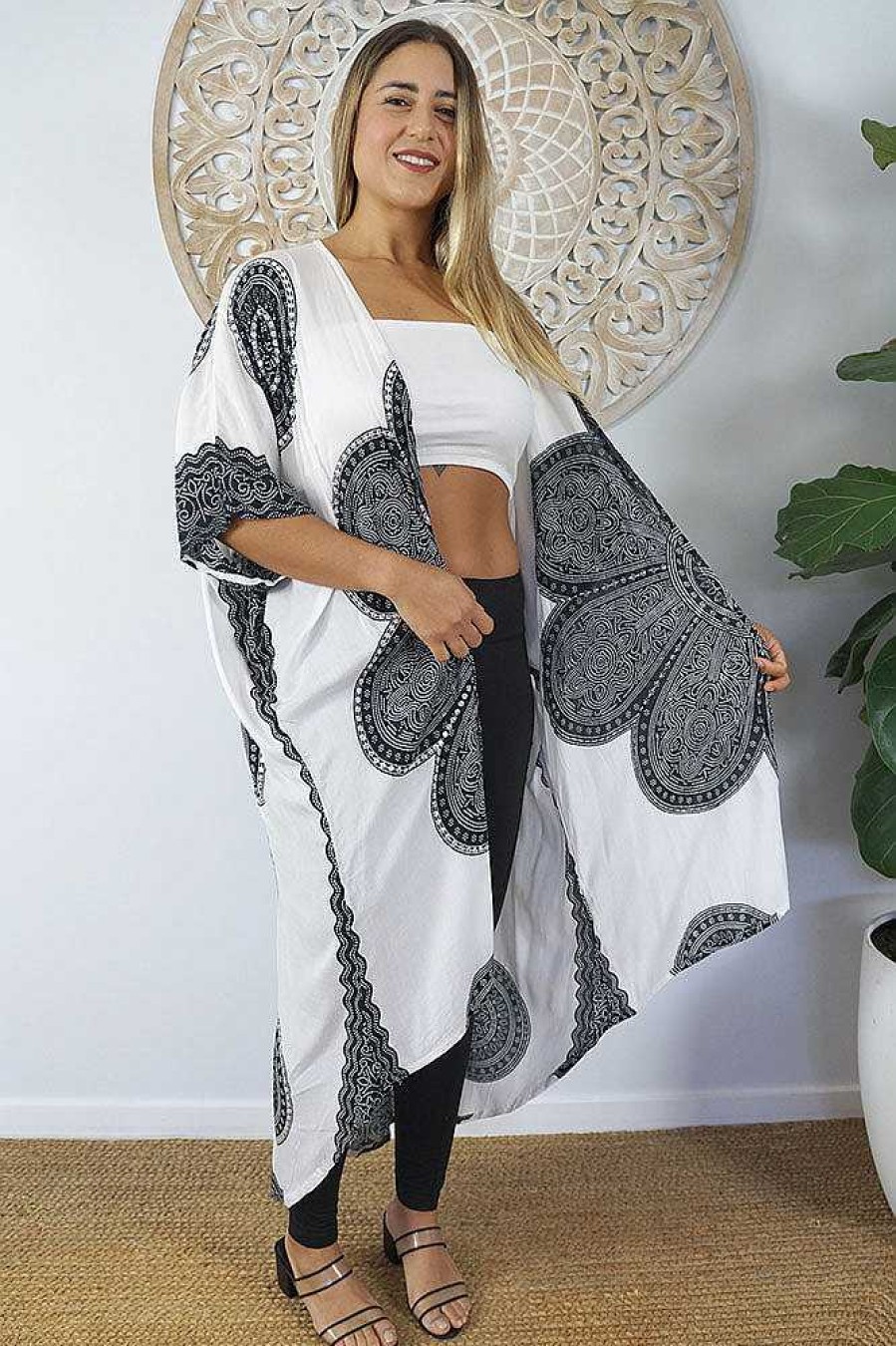 Ladies Sundrenched | Long Bling Cape "Crown"