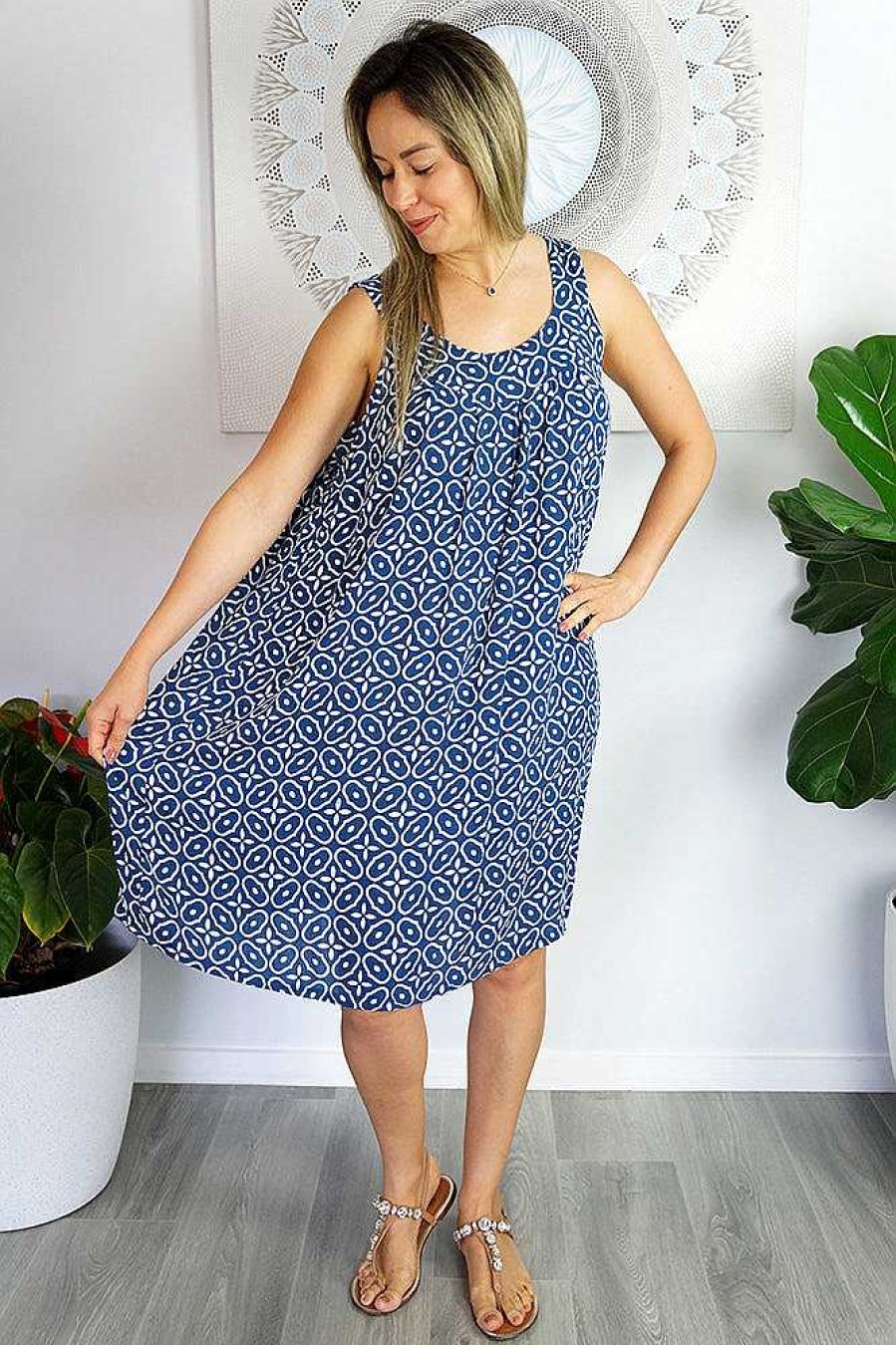 Plus Size Sundrenched | Tahiti Dress "Links"