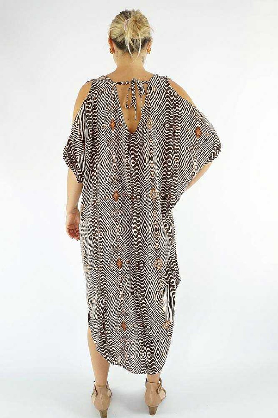 Ladies Sundrenched Mid Length Dresses | Tea Tree Dress "Papua"