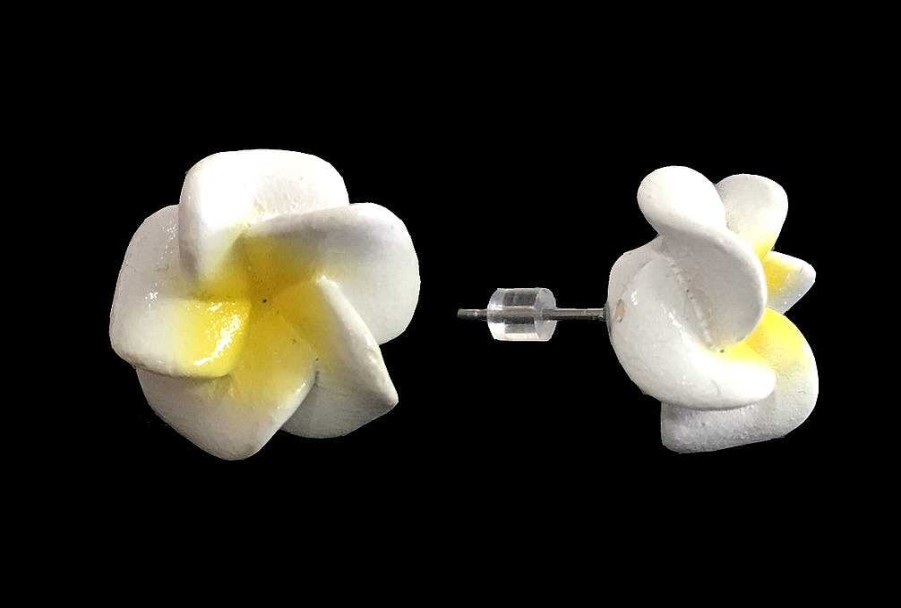 Accessories Sundrenched Earrings | 1Cm Frangipani Stud Earings