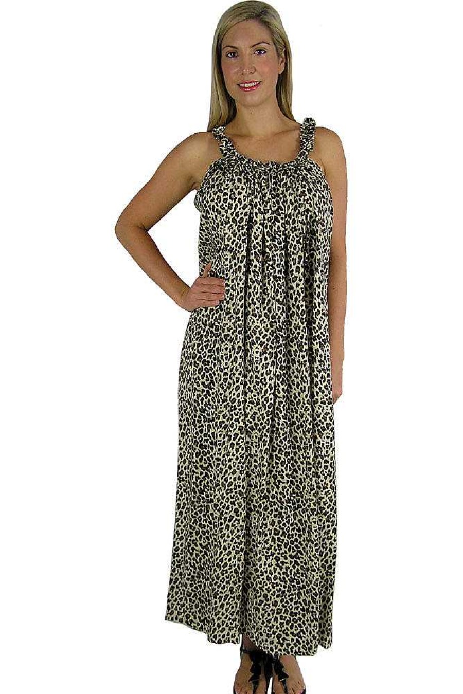 Ladies Sundrenched Long Dresses | Long Magnum Baby Cheetah Print