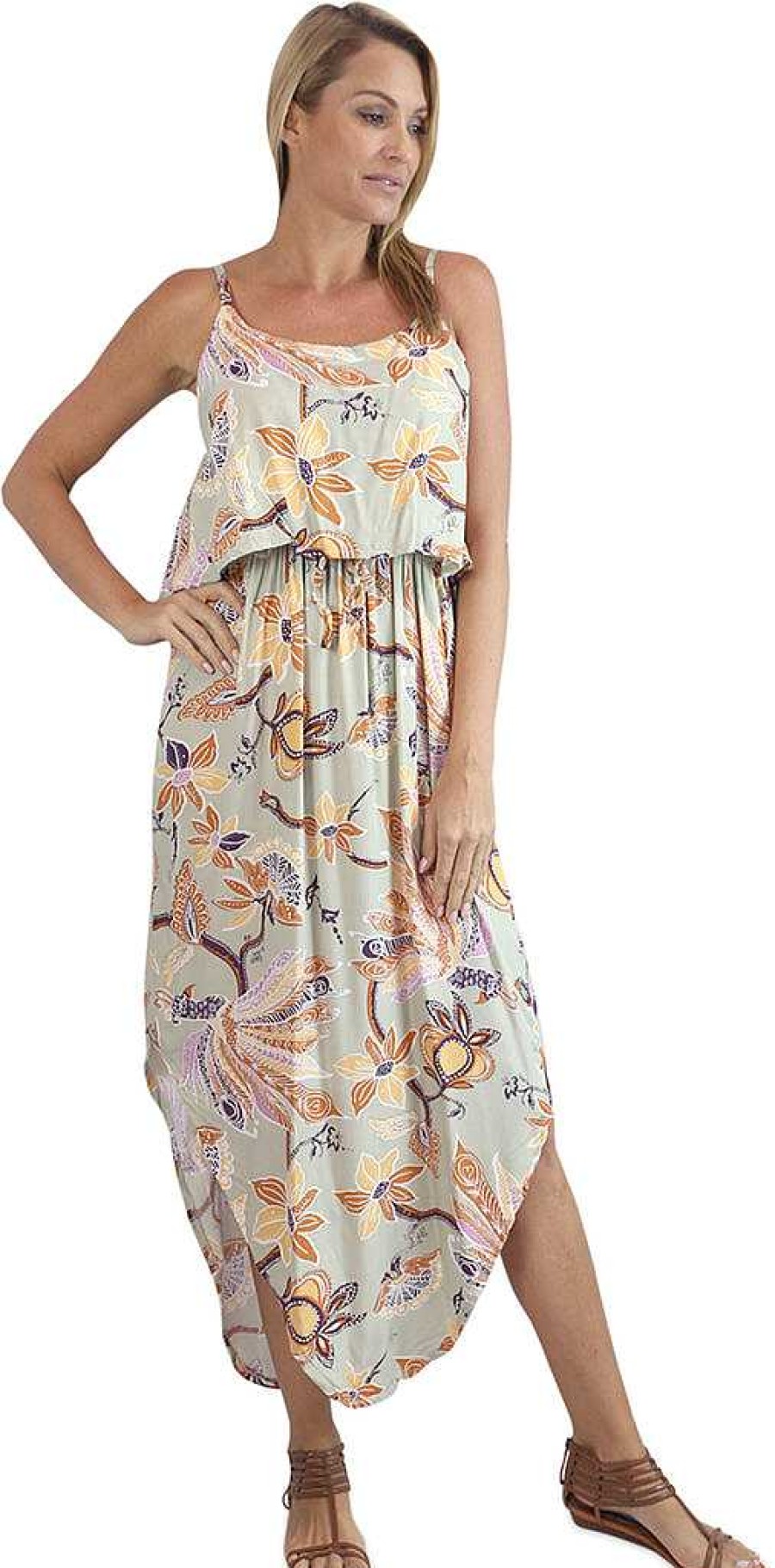 Ladies Sundrenched Long Dresses | Mojito Dress "Lyrebird"