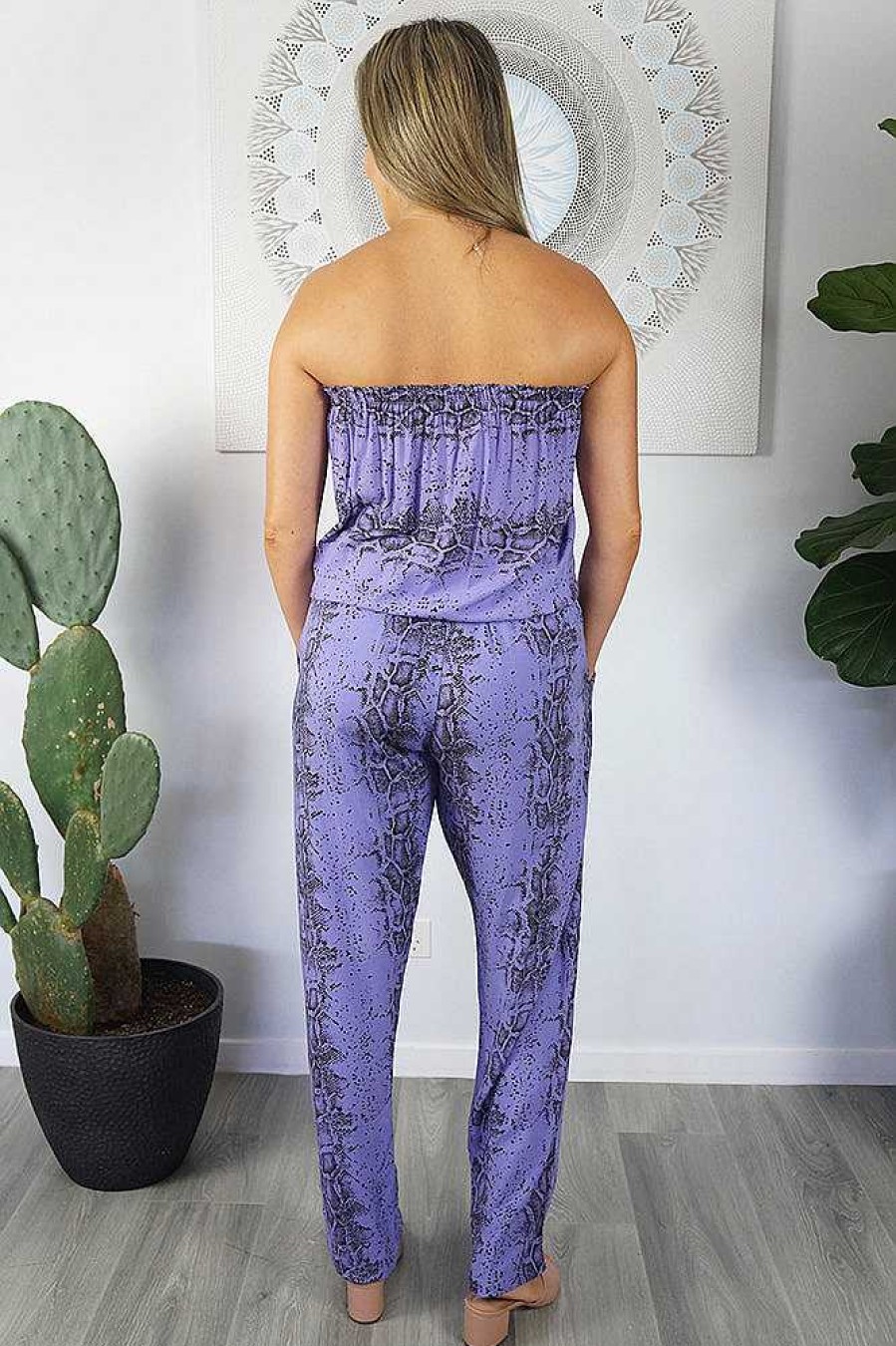 Ladies Sundrenched Long Jumpsuits | Long Jumpsuit Python