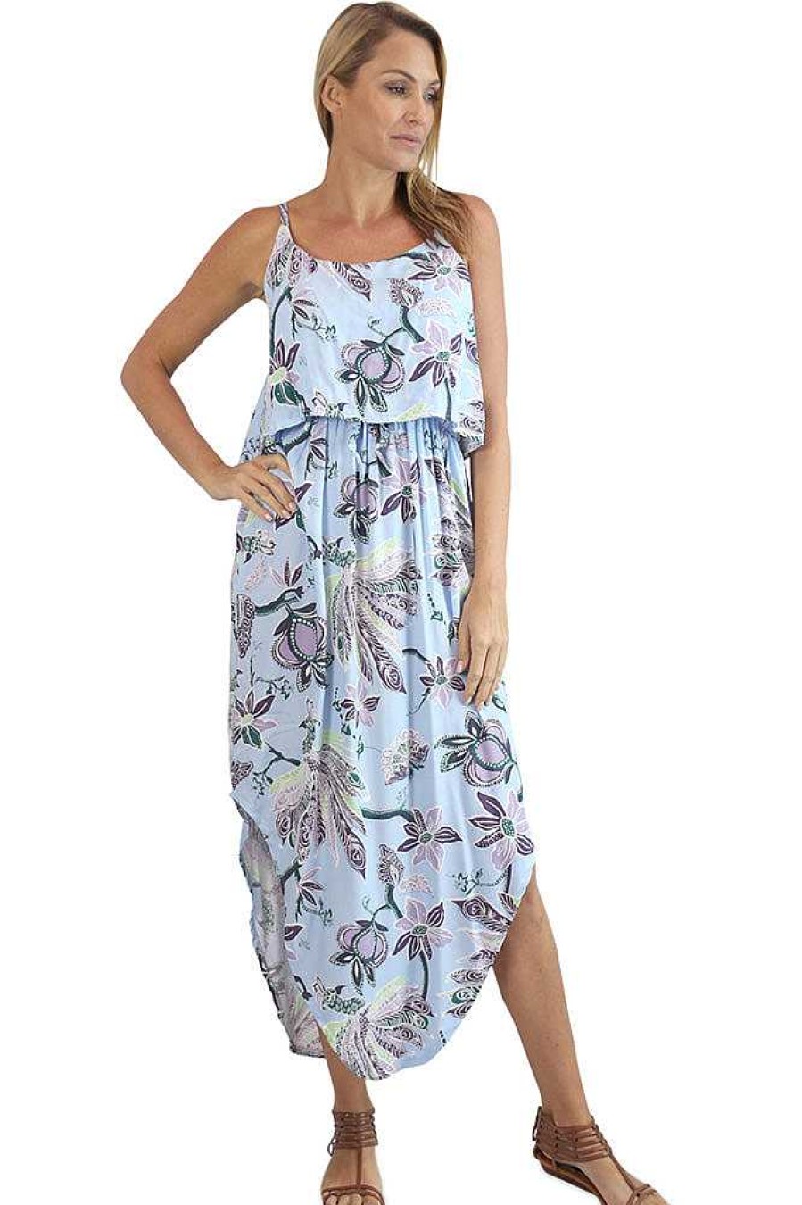 Ladies Sundrenched Long Dresses | Mojito Dress "Lyrebird"