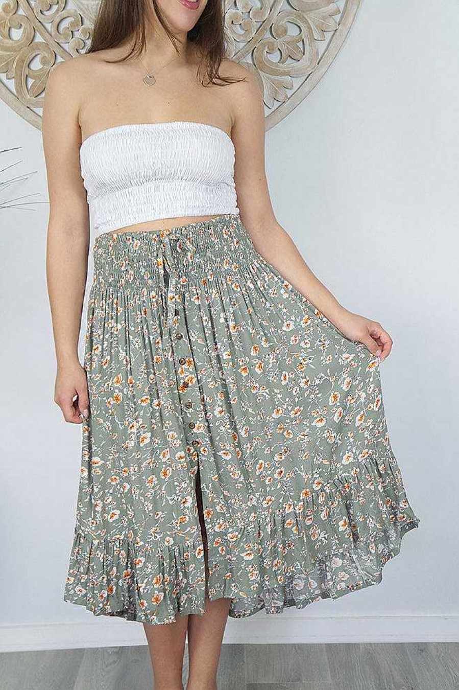 Ladies Sundrenched | Tangelo Skirt "Springflower"