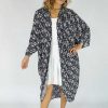 Ladies Sundrenched | Long Cape "Blossom" Navy