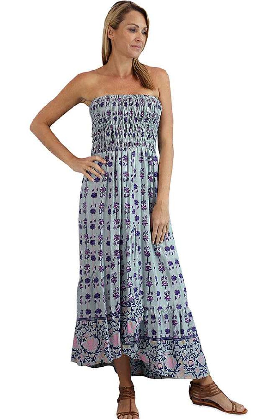 Ladies Sundrenched Long Dresses | Salsa Dress "Laguna"