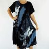 Ladies Sundrenched Mid Length Dresses | Newport Dress "Modem" Grey