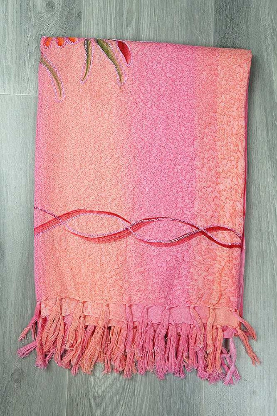 Sarongs Sundrenched | Embroidered/Hand Painted Sarong Pink