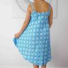 Ladies Sundrenched Mid Length Dresses | Montego Dress "Snowflower"