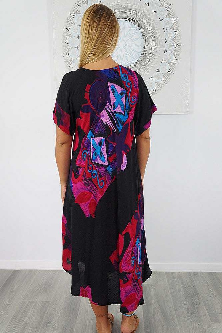 Ladies Sundrenched Mid Length Dresses | Newport Dress "Icon"