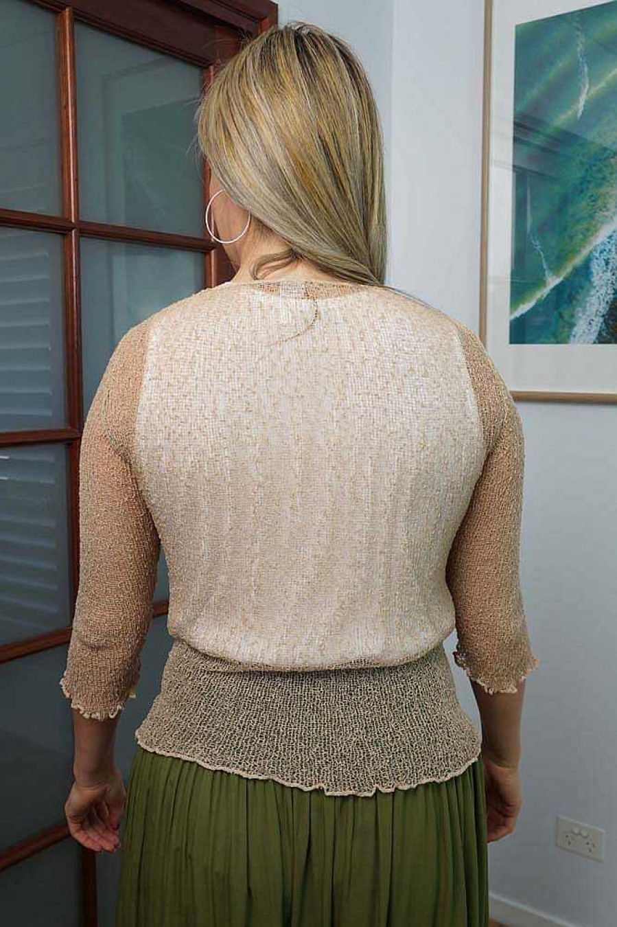 Ladies Sundrenched | Knitted Bolero Top "Plain"