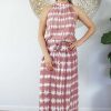 Ladies Sundrenched Long Dresses | Long Chloe Dress "Shibori"