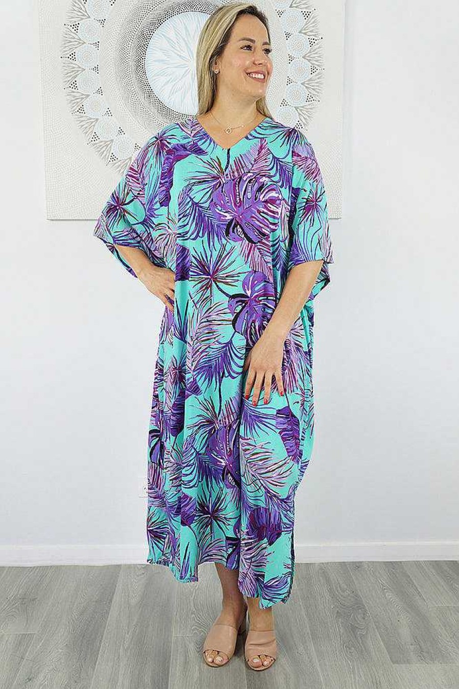 Ladies Sundrenched Regular Kaftans | Premium Long Kaftan "Mauritius"