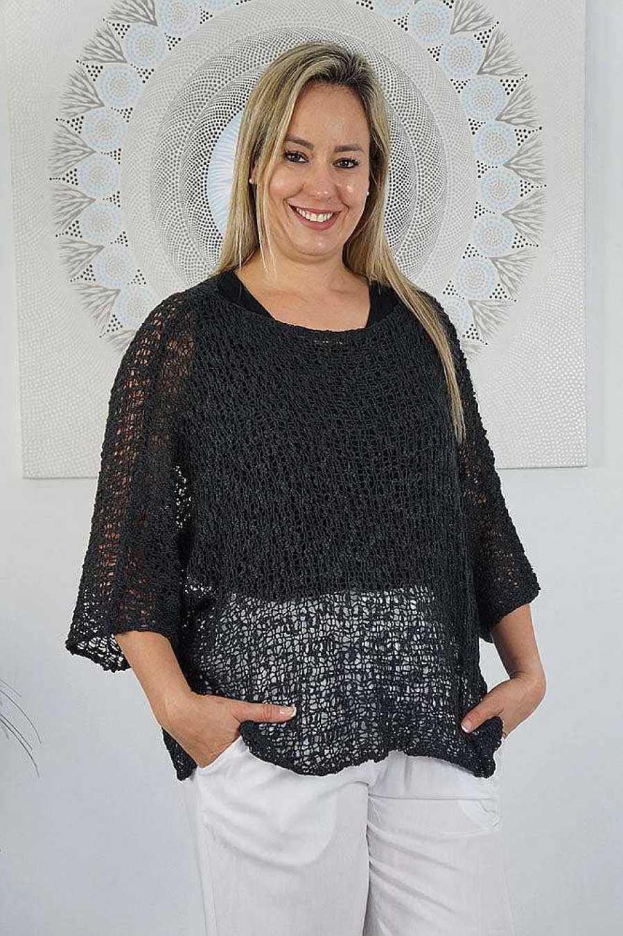 Ladies Sundrenched | Knitted Poncho