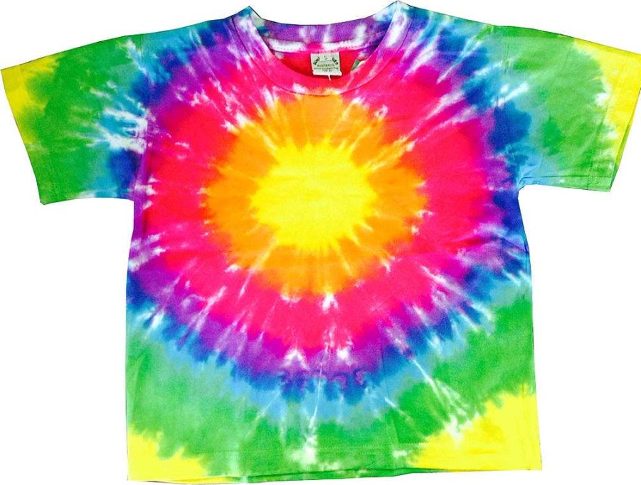 Kids Sundrenched Kids Shirts | Kids Unisex Tie Dye T-Shirt " " Circle