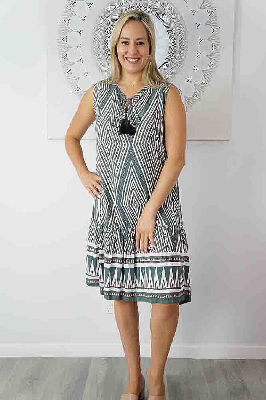 Plus Size Sundrenched | Holiday Dress "Tungstone"