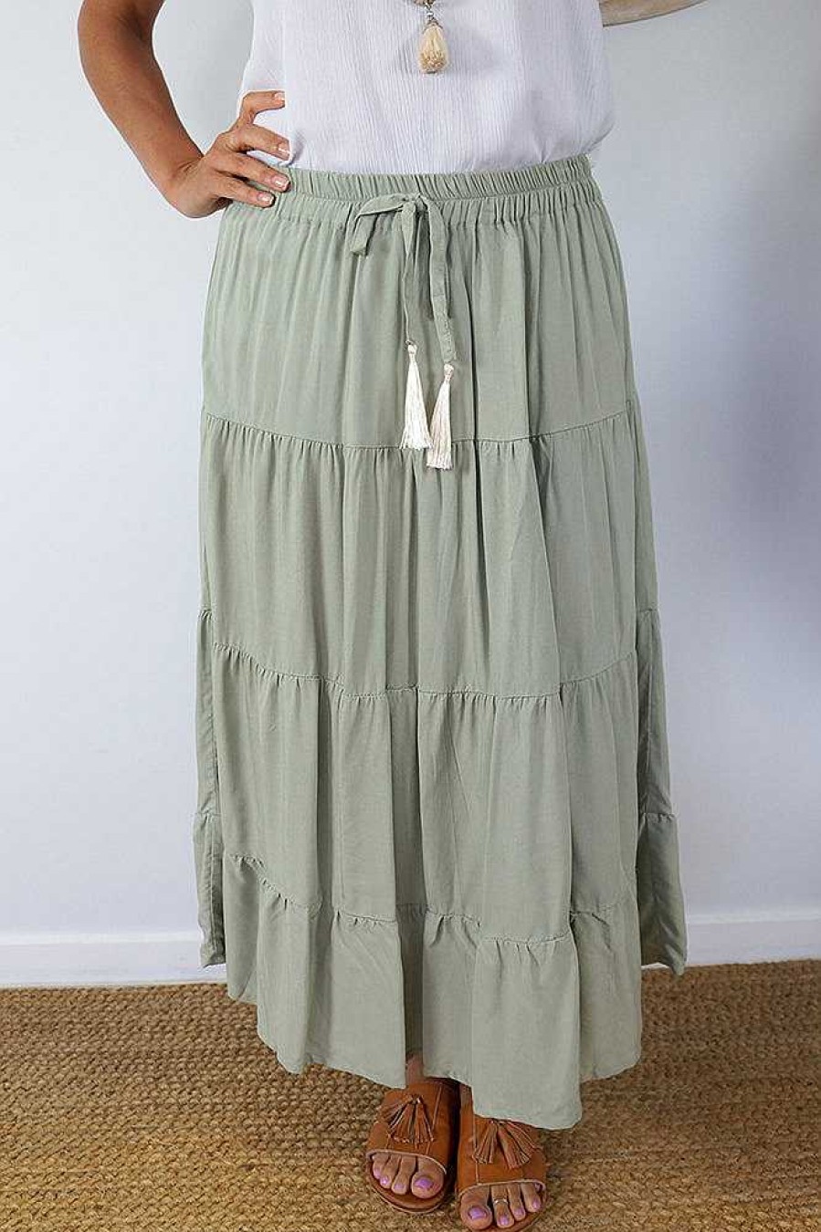 Ladies Sundrenched | Tiered Skirt "Plain"