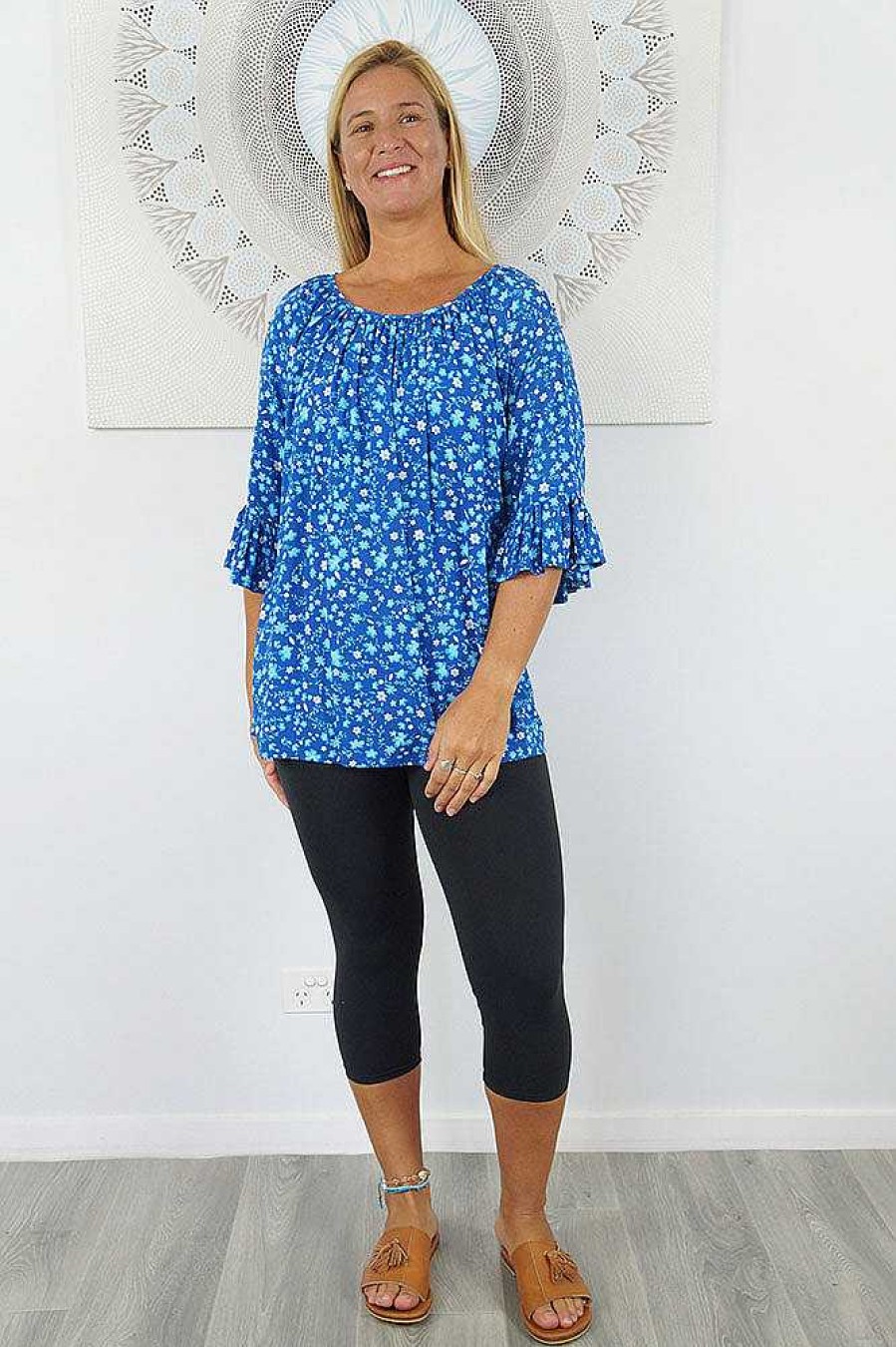 Ladies Sundrenched | Capri Top "Babyflower"