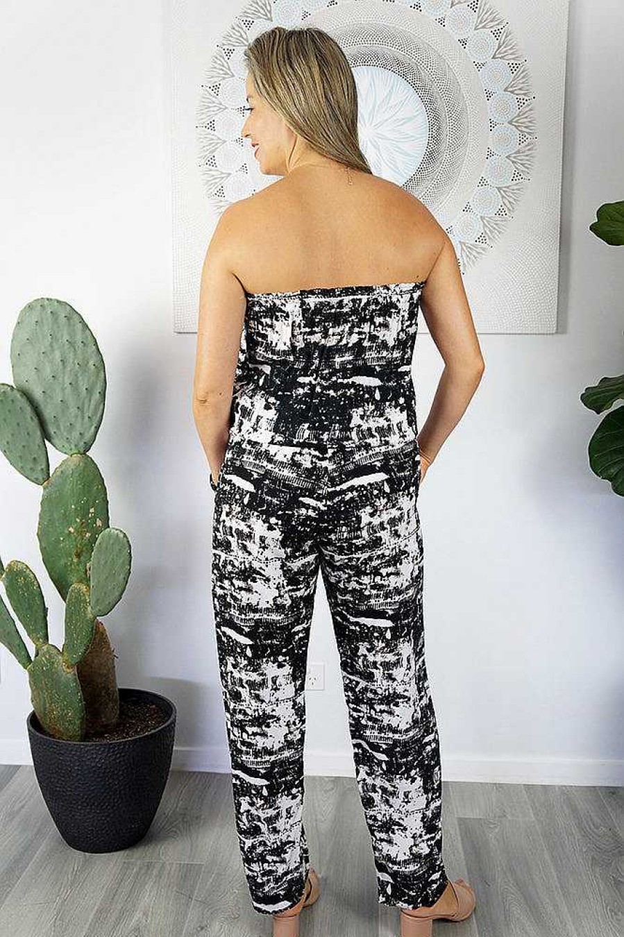 Ladies Sundrenched Long Jumpsuits | Long Jumpsuit Coco Black