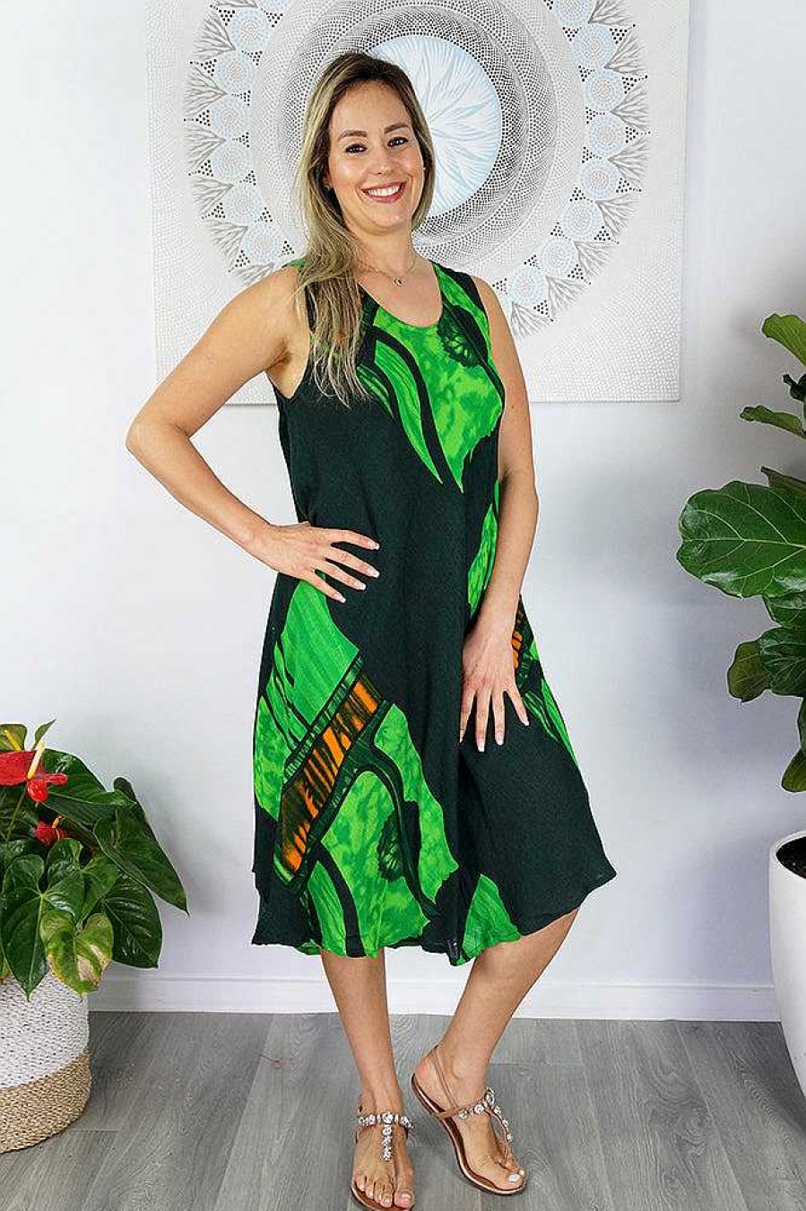 Plus Size Sundrenched | Niche Dress "Vista" Print