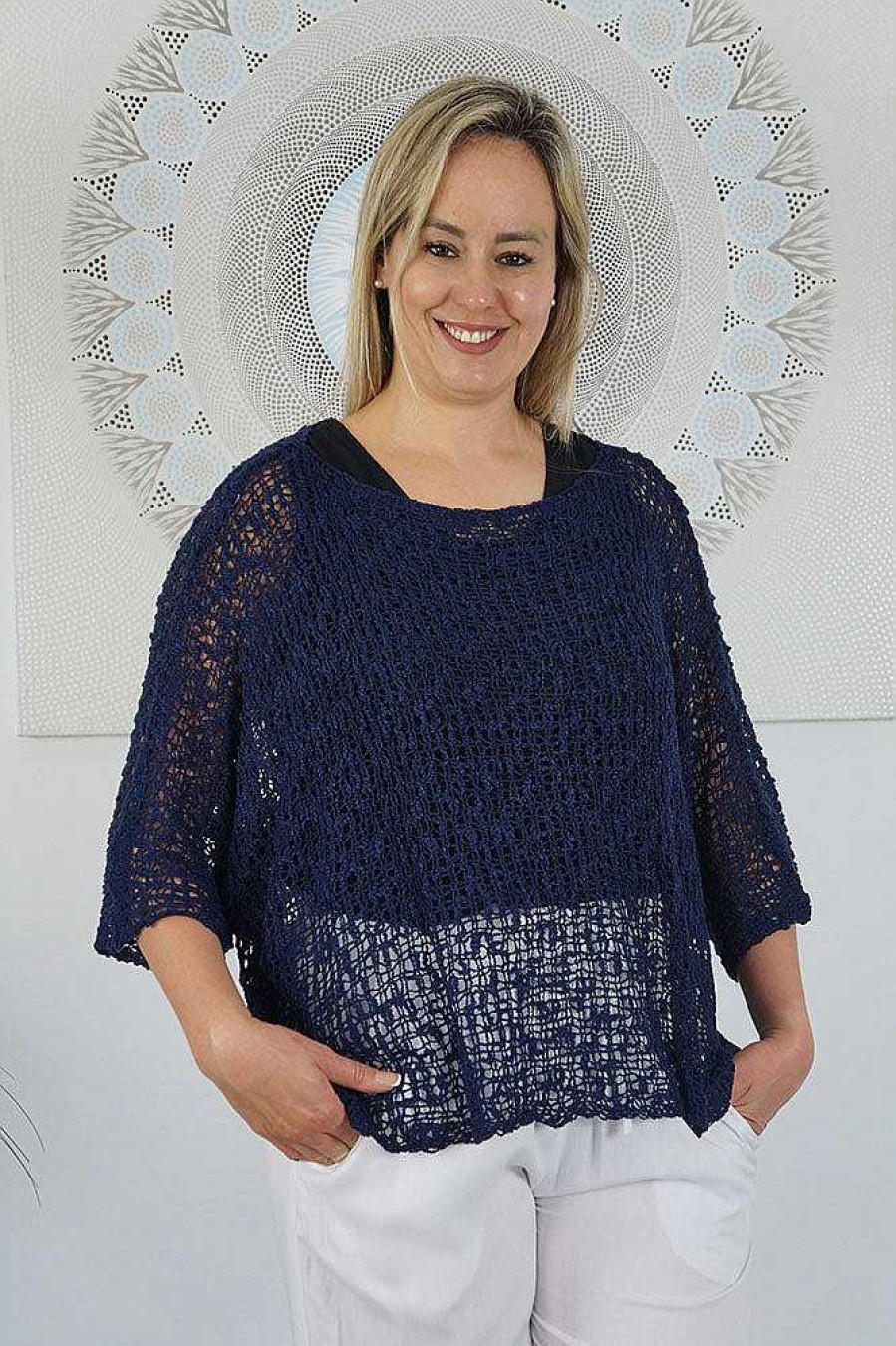 Ladies Sundrenched | Knitted Poncho