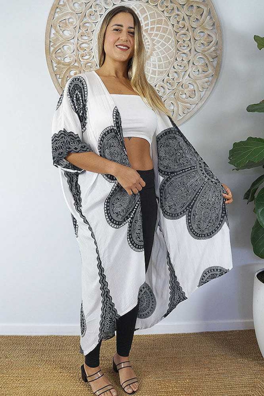 Ladies Sundrenched | Long Bling Cape "Crown"