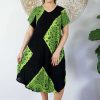 Ladies Sundrenched Mid Length Dresses | Newport Dress "Animal" Print Green