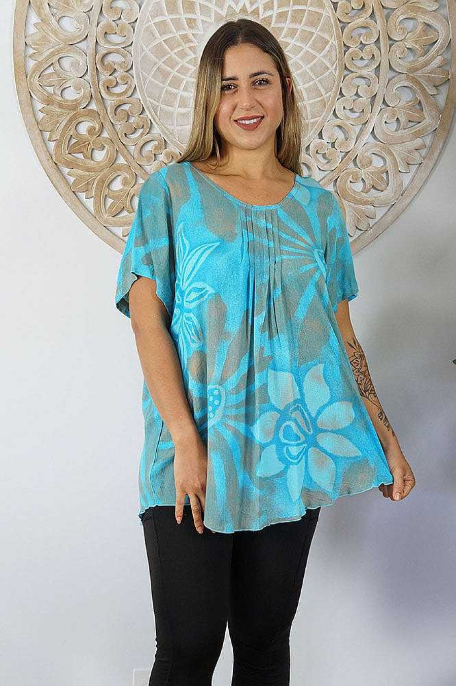 Plus Size Sundrenched | Newport Top "Rising Sun"