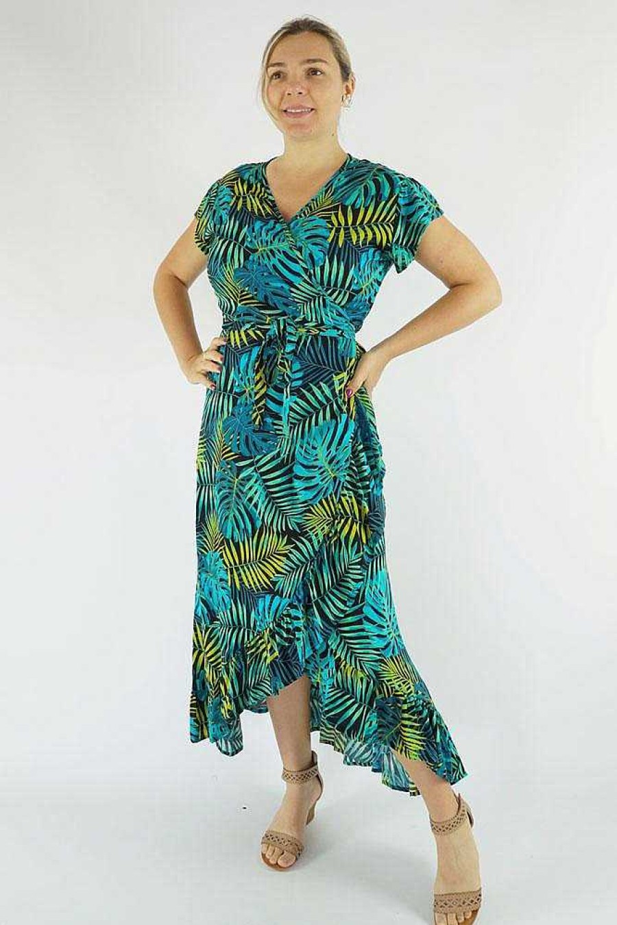 Ladies Sundrenched Long Dresses | Long Wrap Dress "Congo"