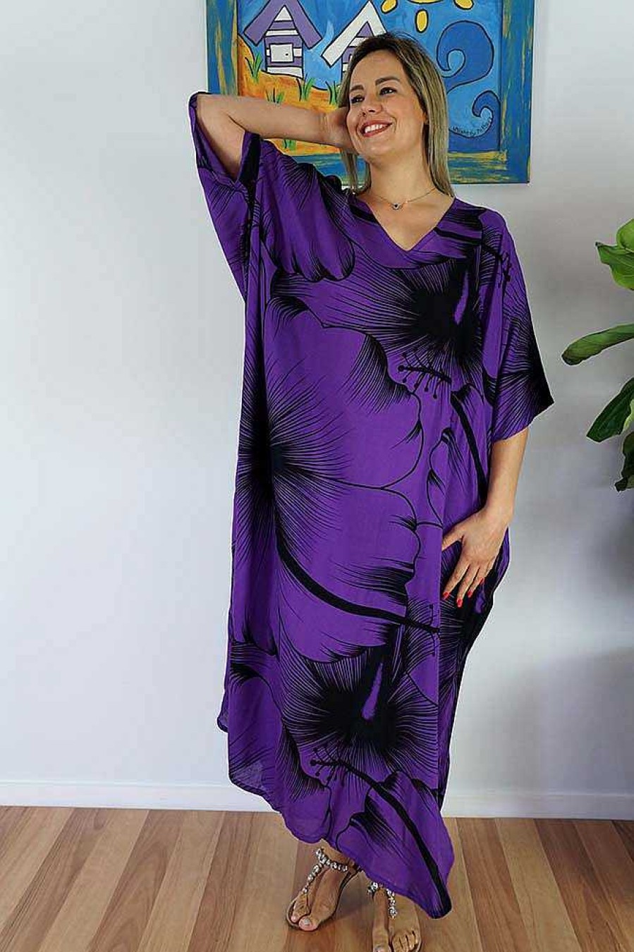 Ladies Sundrenched Regular Kaftans | Long Kaftan Outline