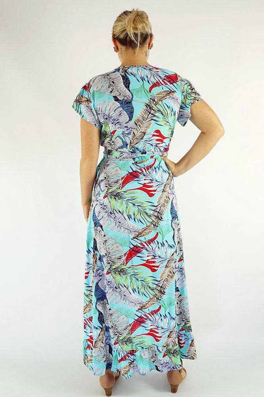 Ladies Sundrenched Long Dresses | Long Wrap Dress "Wilderness"