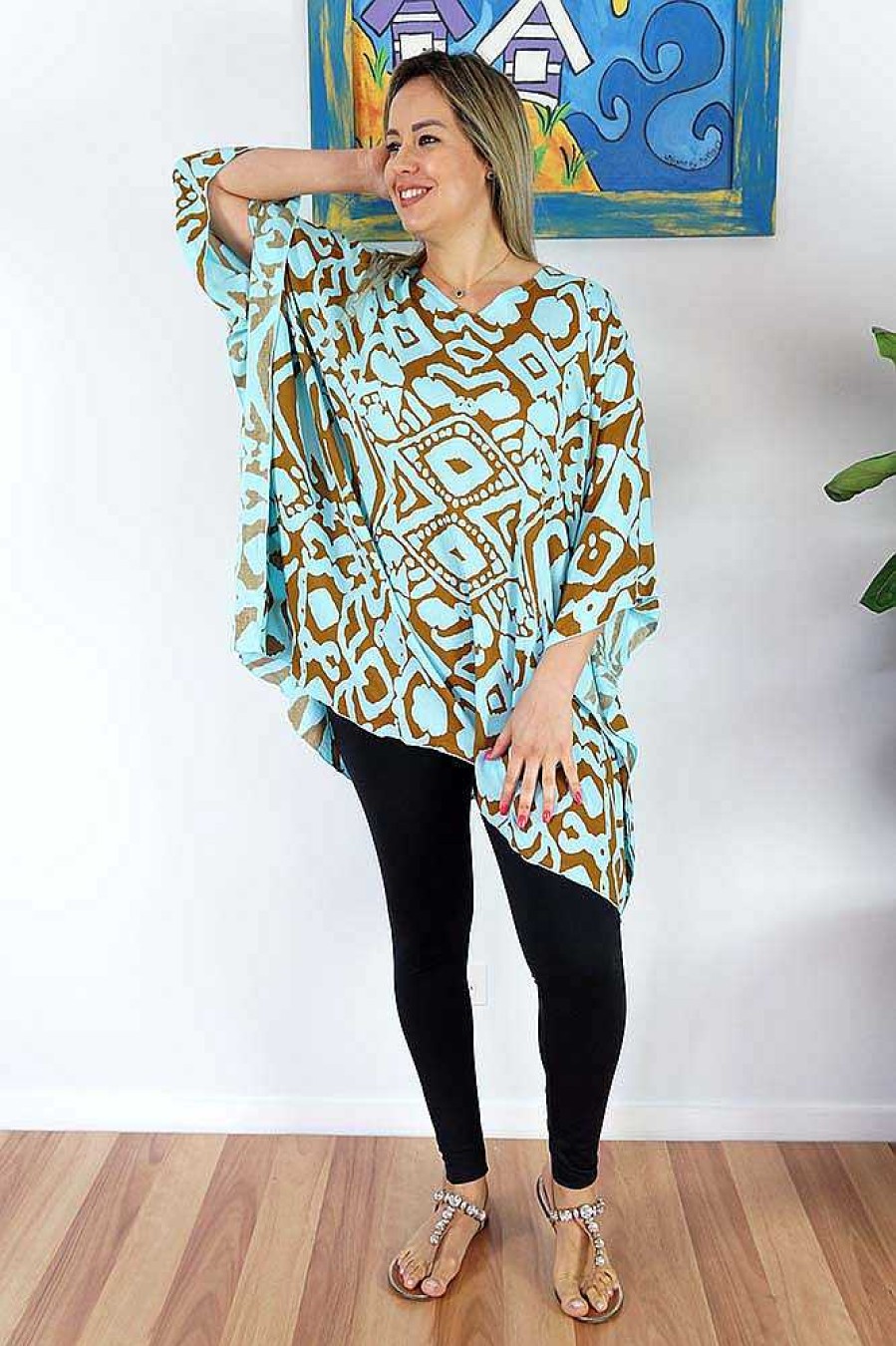 Plus Size Sundrenched | Short Tunic Tribal