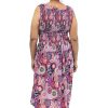 Ladies Sundrenched | Singlet Smock Dress Wheels Pink