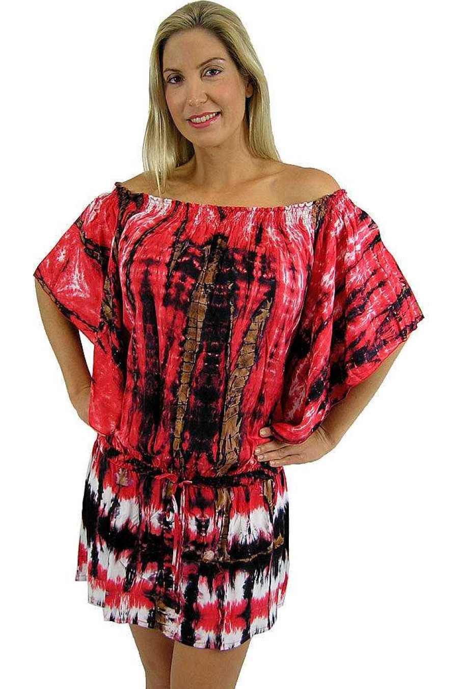 Ladies Sundrenched Short Dresses | Wing Dress Meteor Tie Dye