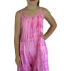 Kids Sundrenched Girls Jumpsuits | Girls Pompom Jumpsuit - Streaky Tie Dye