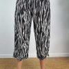 Ladies Sundrenched | 3/4 Bazzar Pant "Zebra" Black