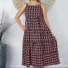 Ladies Sundrenched Mid Length Dresses | Twiggy Dress "Waves"